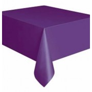 Rectangular Plastic Tablecloth 274cm x 152cm - Purple (Each)