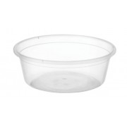Plastic Round Storage Container w/ Lid - 100mL (Pack of 10)