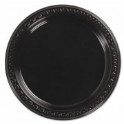 Black Round Side Plate - 180mm (Pack of 50)