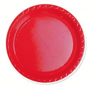 Red 172mm Side Plates (Pack of 25)