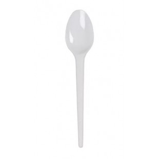 White Dessert Spoons (Pack of 100)