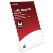 Sign Holder A4 Slanted Single Sided Portrait