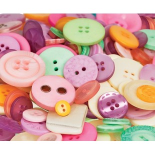 Buttons Pastel Colours (600g)
