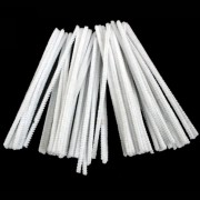 Chenille Stems - Pipe Cleaners White 6 Inch  (Pack of 50)