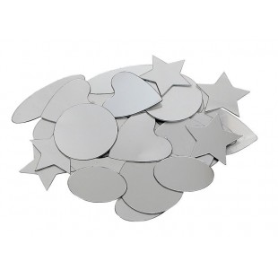 Adhesive Mirrors Geometric Shapes (Pack of 50)