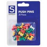 Push Pins - Assorted (Pack of 30)