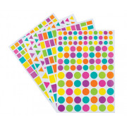  Adhesive Shapes Stickers Assorted (Pack of 40) 