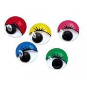 Joggle Eyes with Lashes (Pack of 100)