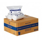 Garbage Bags - Bin Liners 27 Litres - White (Pack of 1000)