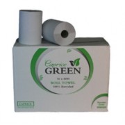 Caprice Green Roll Towel (Pack of 16)