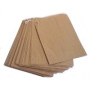 Paper Bag Brown - 3 Square (Pack of 100)
