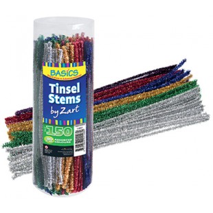 Chenille Tinsel Assorted (Pack of 150)