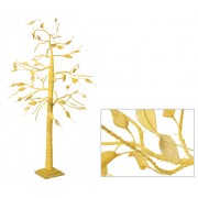 Hessian Tree Yellow 140cm