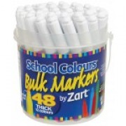 Markers Washable Thick 48s