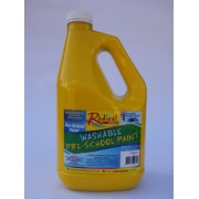 Radical Cascade Washable Pre-School Paint - Yellow (2 Litres)