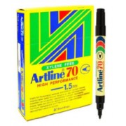 Artline 70 Perm - Black (Pack of 12)