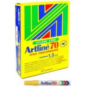 Artline 70 Perm - Yellow (Pack of 12)