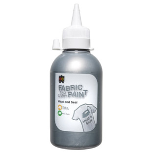 Fabric and Craft Paint 250ml Silver