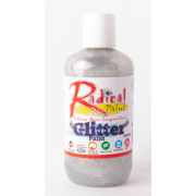 Glitter Paint - Silver 250ml Radical