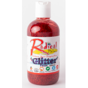 Glitter Paint - Red 250ml Radical