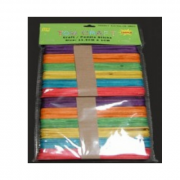 Craft Popsticks Coloured (Pack of 100)