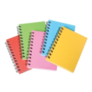 Hardcover A6 Notebook Assorted Colours Spirax 510 (Pack of 5)